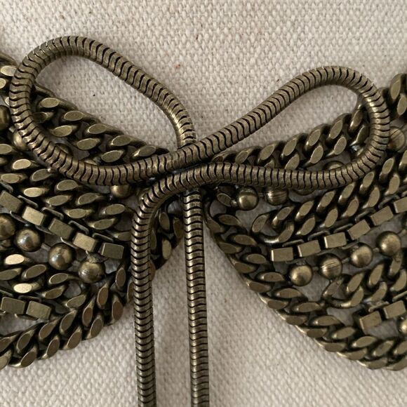 Dannijo Stella Bib Necklace – Vintage Rocker Chain Collar, Handmade NYC, Rare - Picture 3 of 9